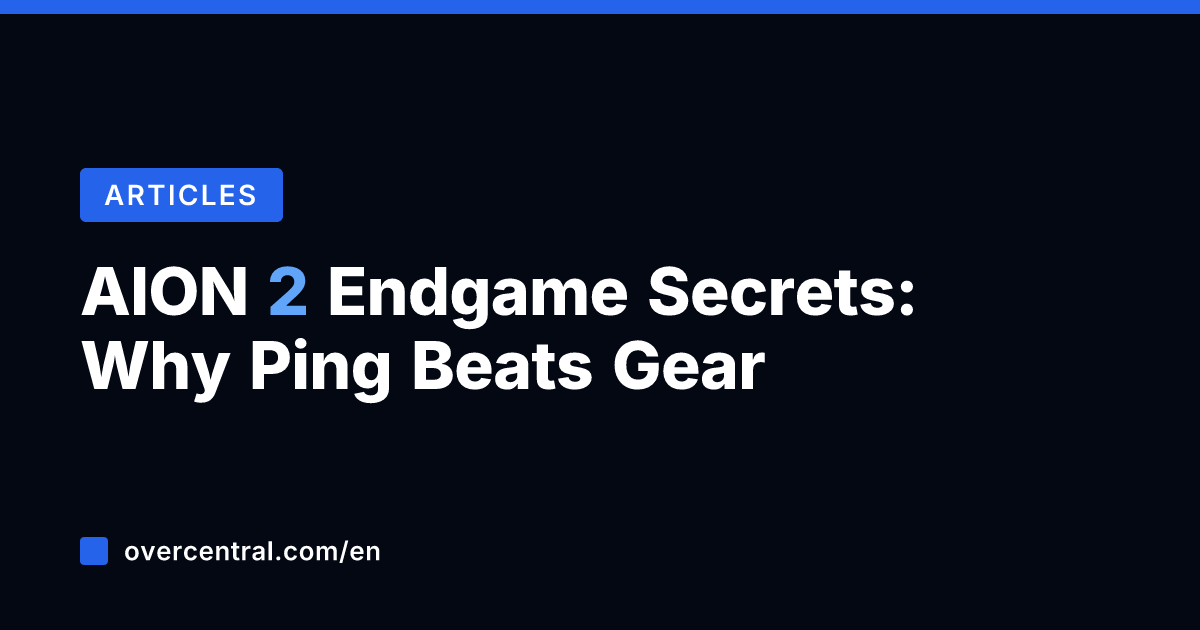 AION 2 Endgame Secrets: Why Ping Beats Gear