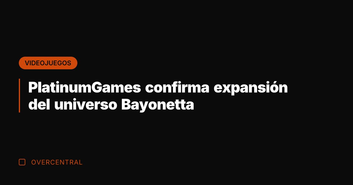 PlatinumGames confirma expansión del universo Bayonetta