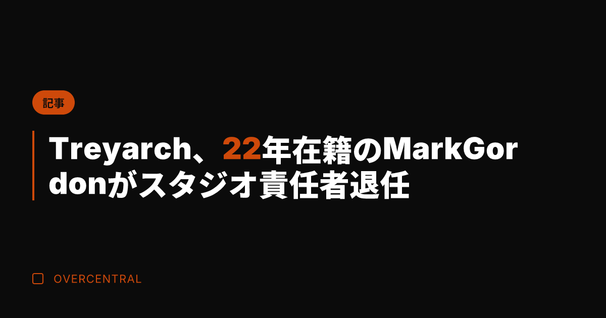 Treyarch、22年