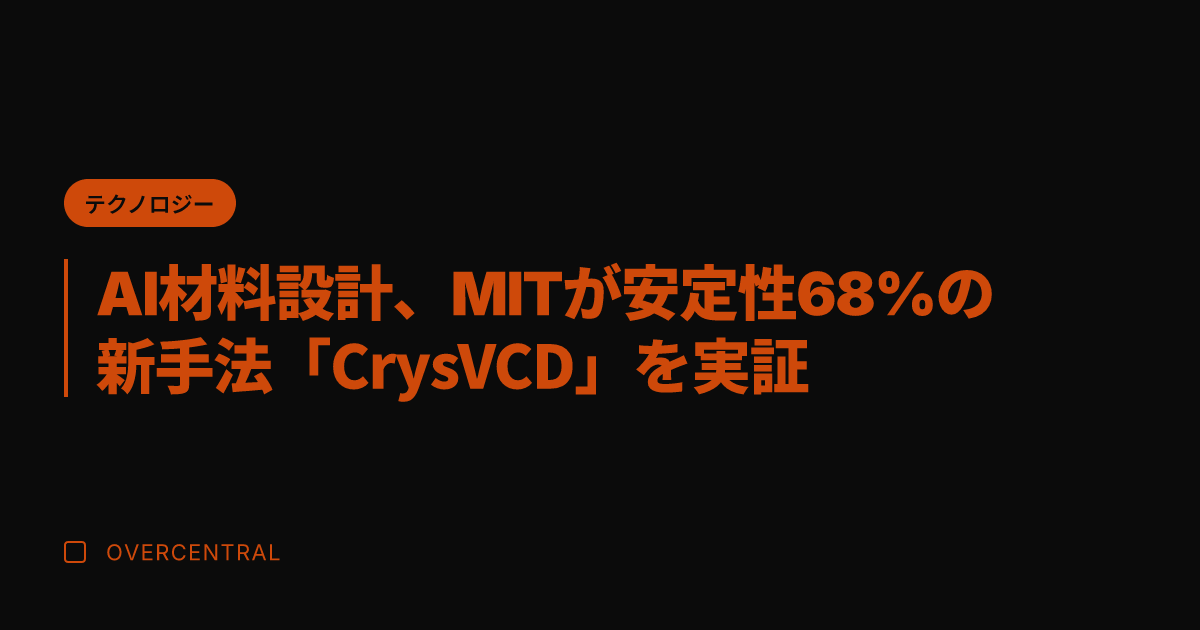 AI材料設計、MITが安