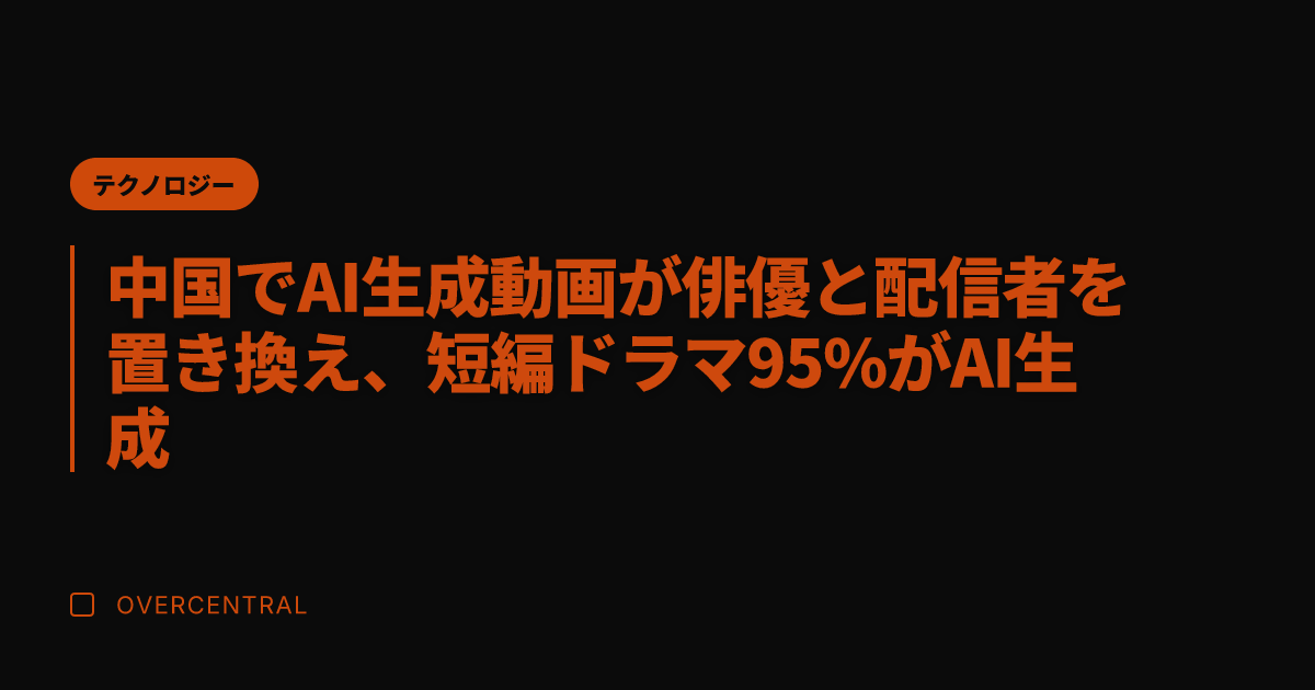 中国でAI生成動画が俳優