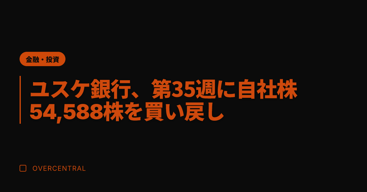 ユスケ銀行、第35週に自