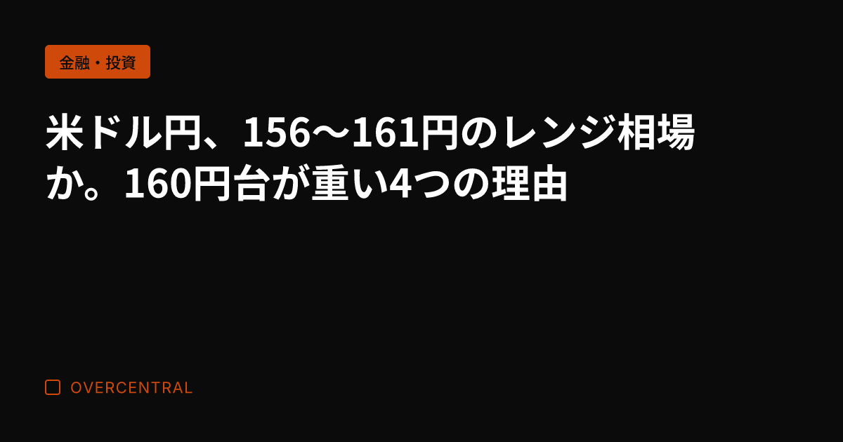 米ドル円、156～161