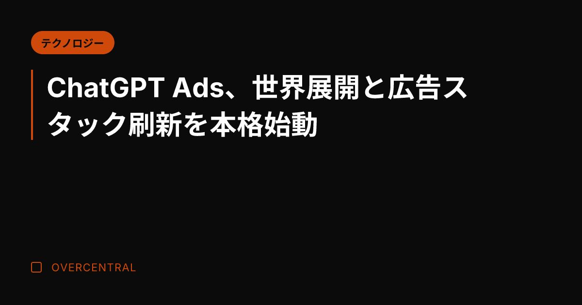 ChatGPT Ads、