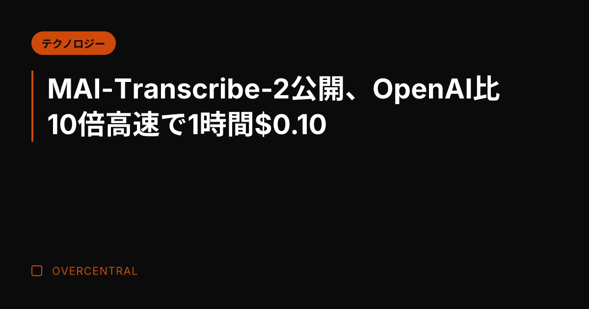 MAI-Transcri