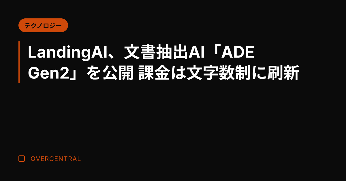 LandingAI、文書