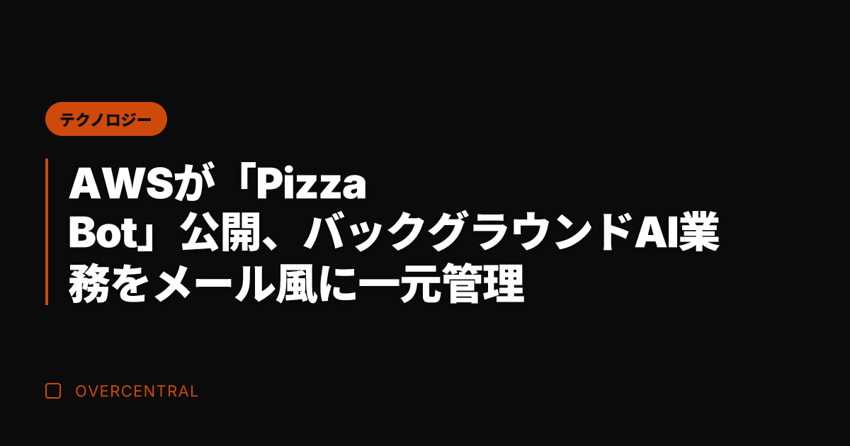 AWSが「Pizza B