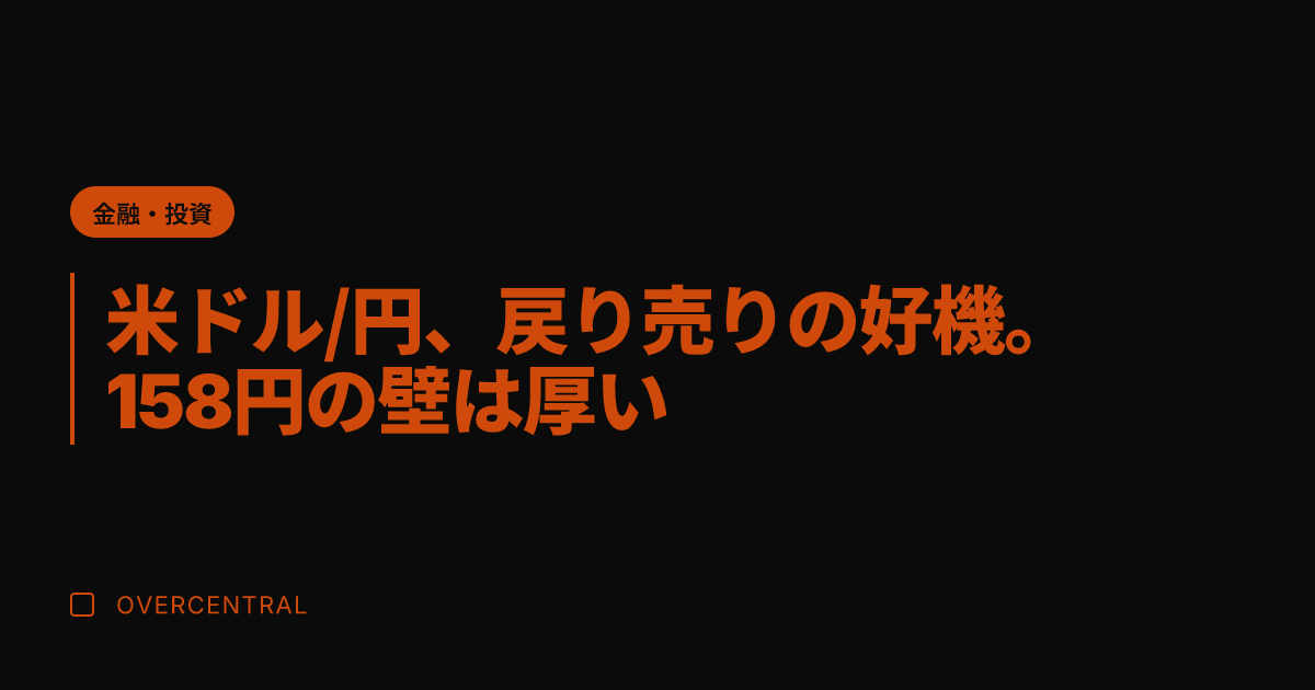米ドル/円、戻り売りの好