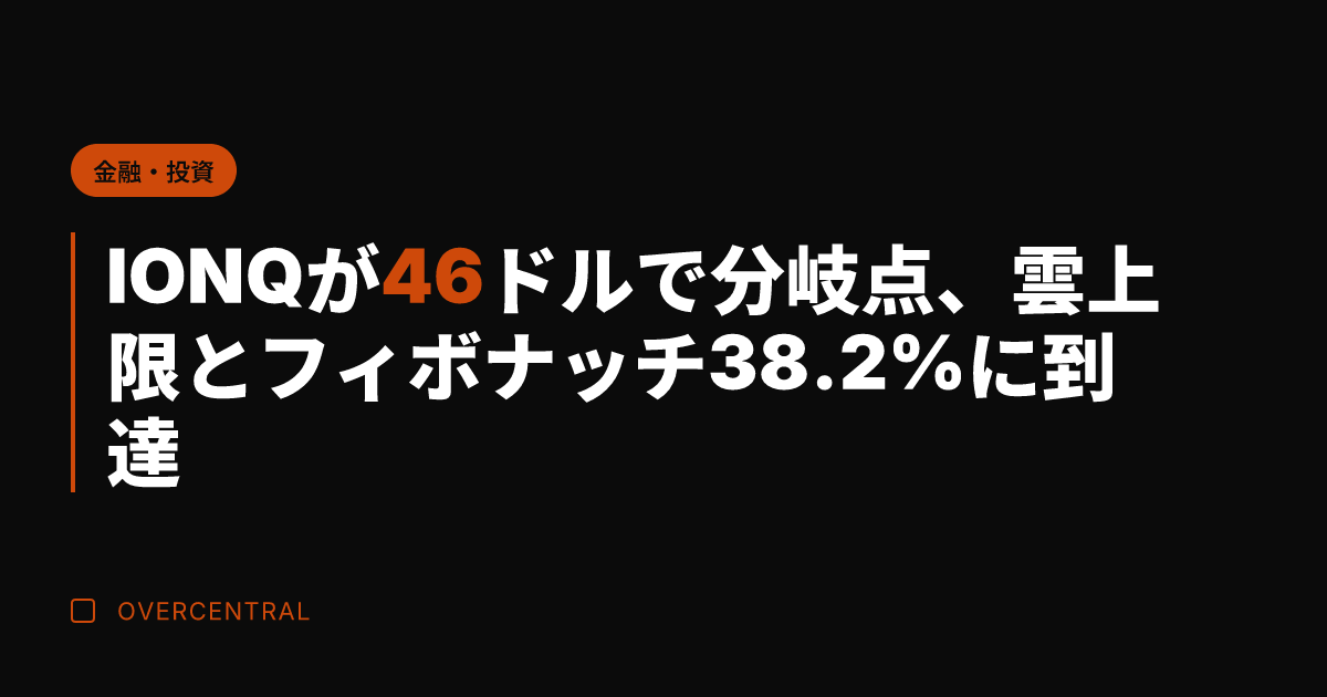 IONQが46ドルで分岐