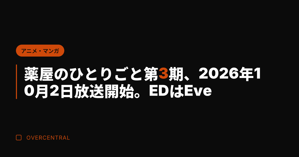 薬屋のひとりごと第3期、