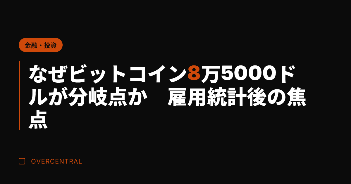 なぜビットコイン8万50