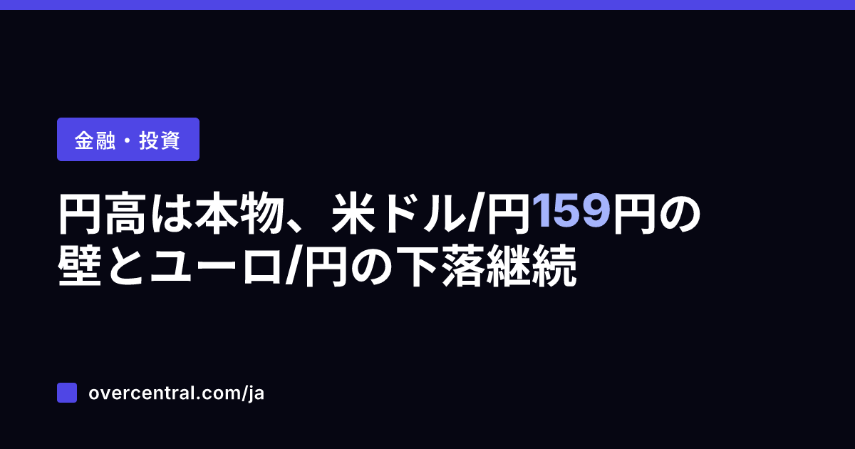 円高は本物、米ドル/円1