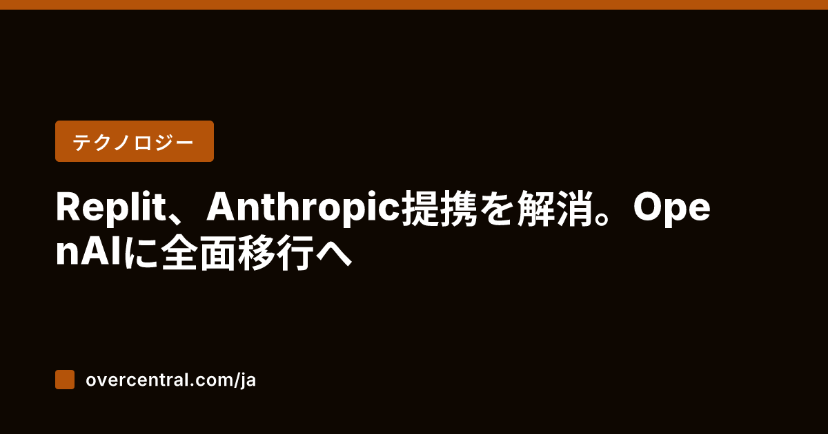 Replit、Anthr