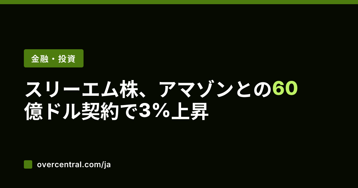 スリーエム株、アマゾンと