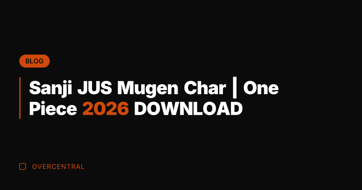 Sanji JUS Mugen Char | One Piece 2026 DOWNLOAD