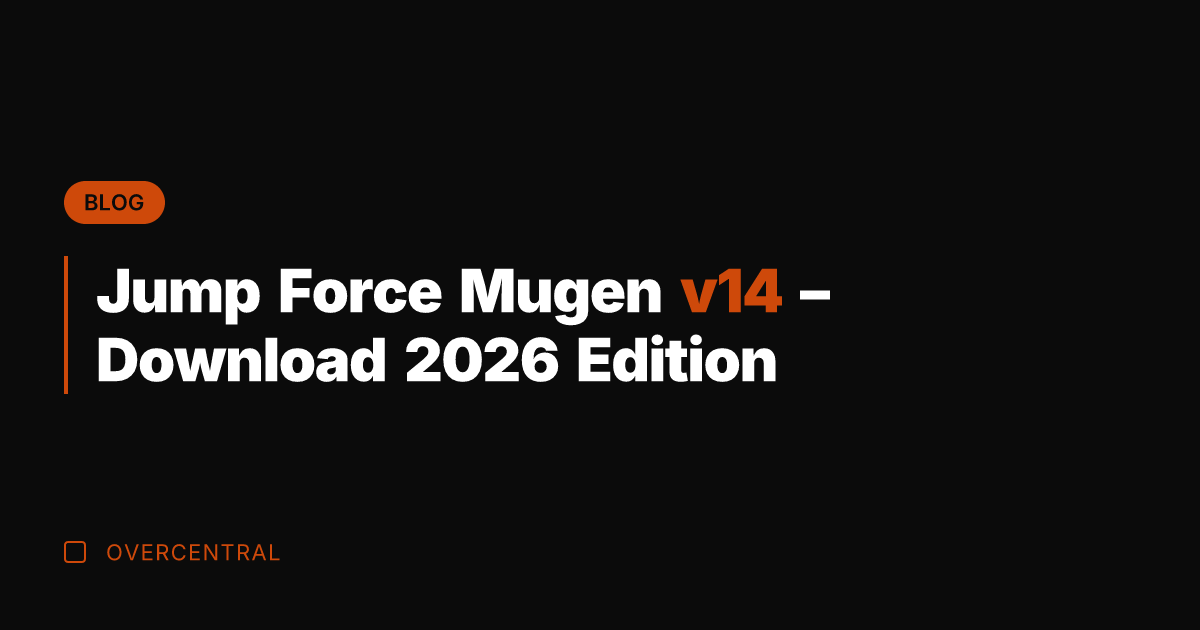 Jump Force Mugen v14 – Download 2026 Edition