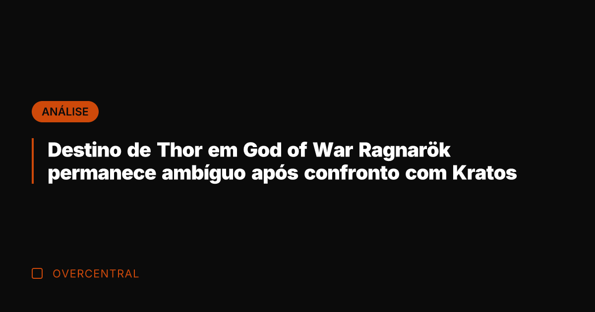 Destino de Thor em God of War Ragnarök permanece ambíguo após confronto