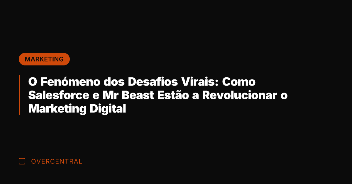 O Fenómeno dos Desafios Virais: Como Salesforce e Mr Beast Estão a