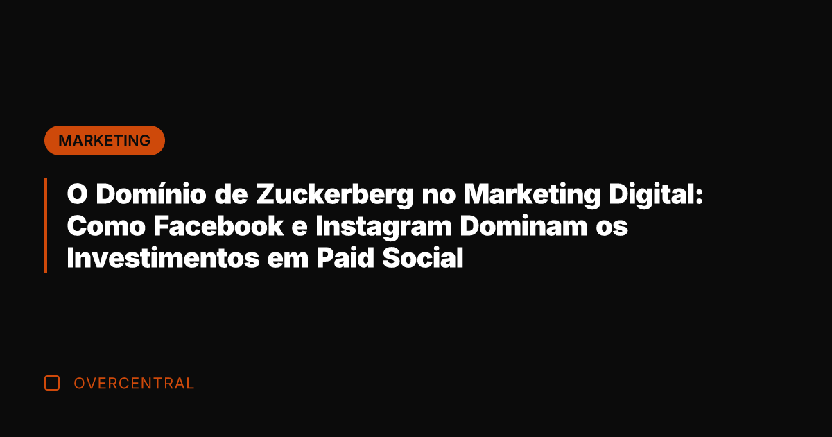O Domínio de Zuckerberg no Marketing Digital: Como Facebook e Instagram Dominam