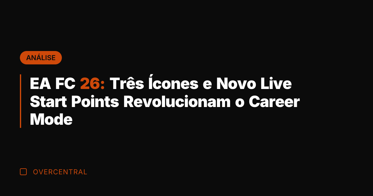 EA FC 26: Três Ícones e Novo Live Start Points Revolucionam o