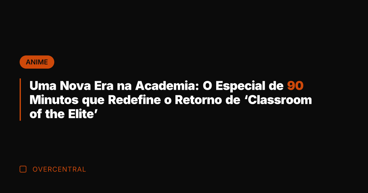 Uma Nova Era na Academia: O Especial de 90 Minutos que Redefine