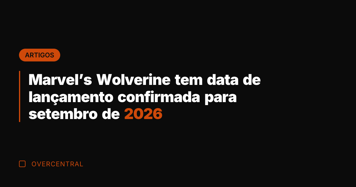 Marvel's Wolverine tem data de lançamento confirmada para setembro de 2026
