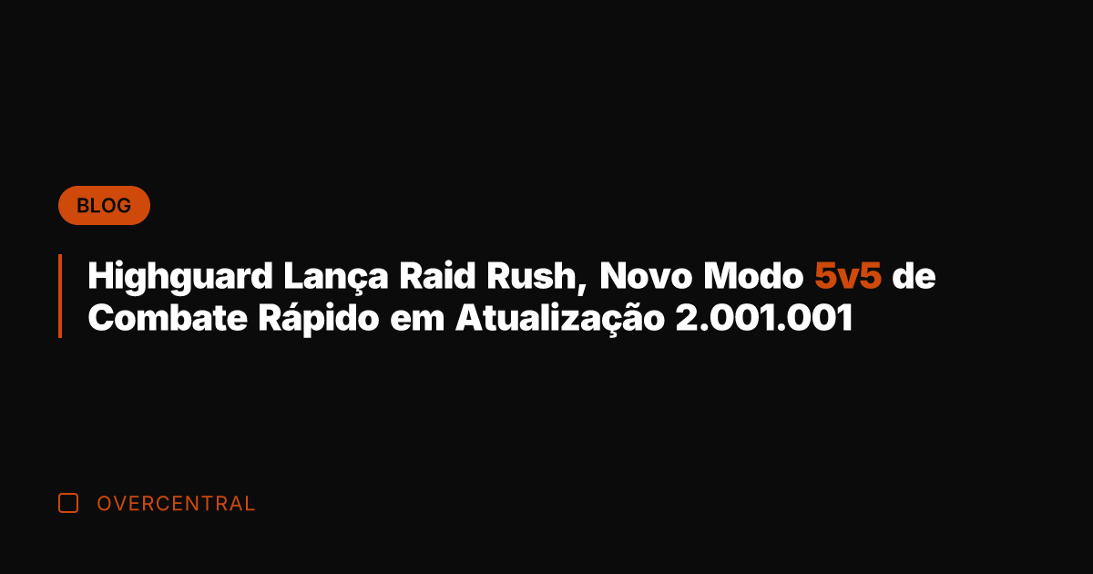Highguard Lança Raid Rush, Novo Modo 5v5 de Combate Rápido em Atualização