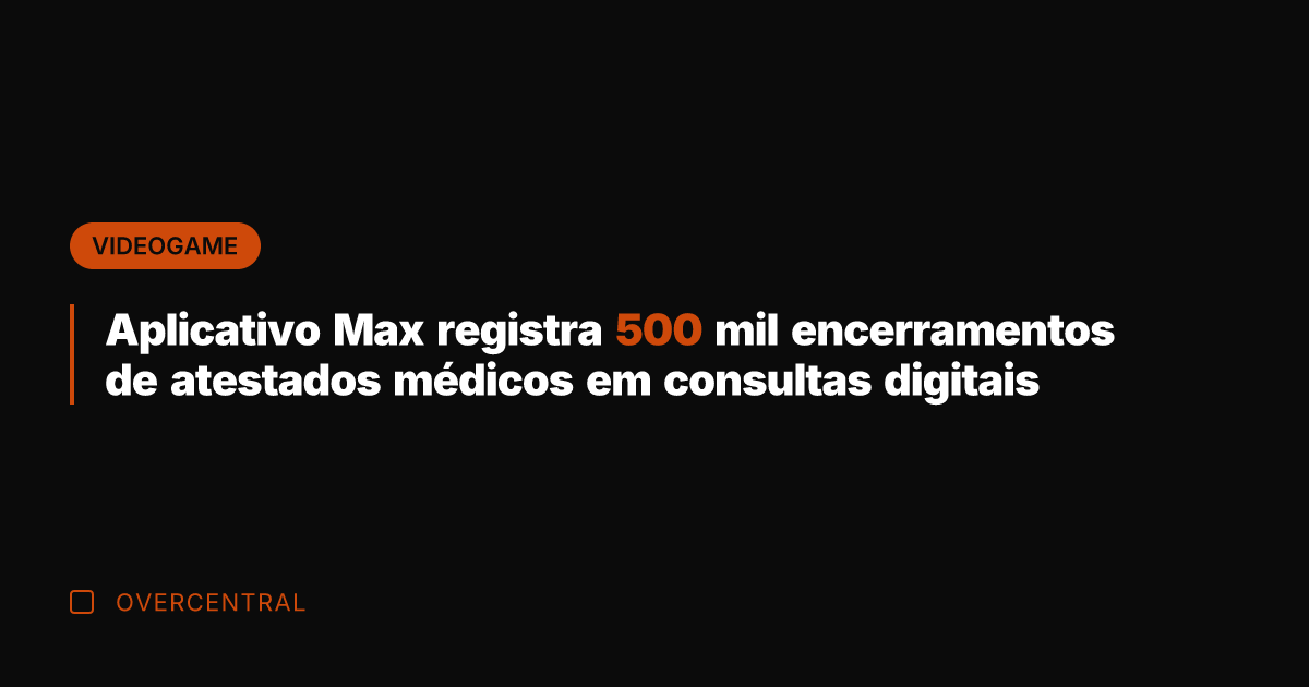 Aplicativo Max registra 500 mil encerramentos de atestados médicos em consultas digitais