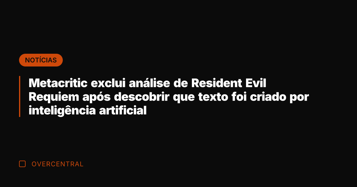 Metacritic exclui análise de Resident Evil Requiem após descobrir que texto foi