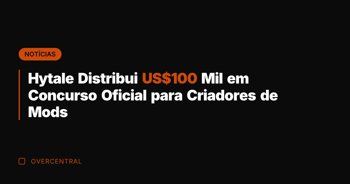Hytale Distribui US0 Mil em Concurso Oficial para Criadores de Mods