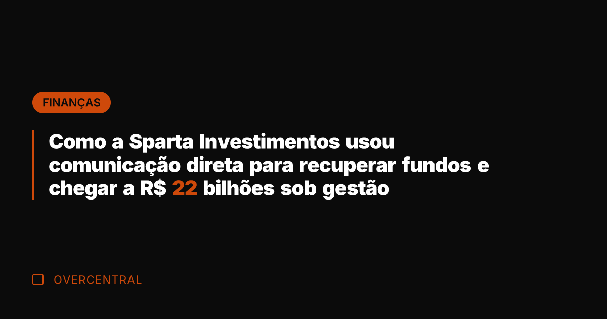 Como a Sparta Investimentos usou comunicação direta para recuperar fundos e chegar