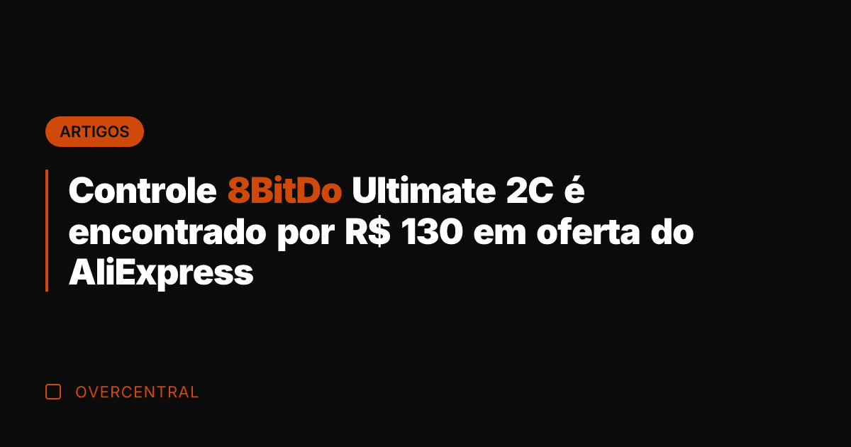 Controle 8BitDo Ultimate 2C é encontrado por R$ 130 em oferta do