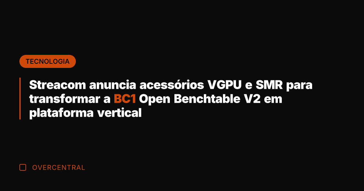 Streacom anuncia acessórios VGPU e SMR para transformar a BC1 Open Benchtable
