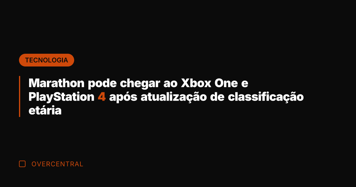 Marathon pode chegar ao Xbox One e PlayStation 4 após atualização de