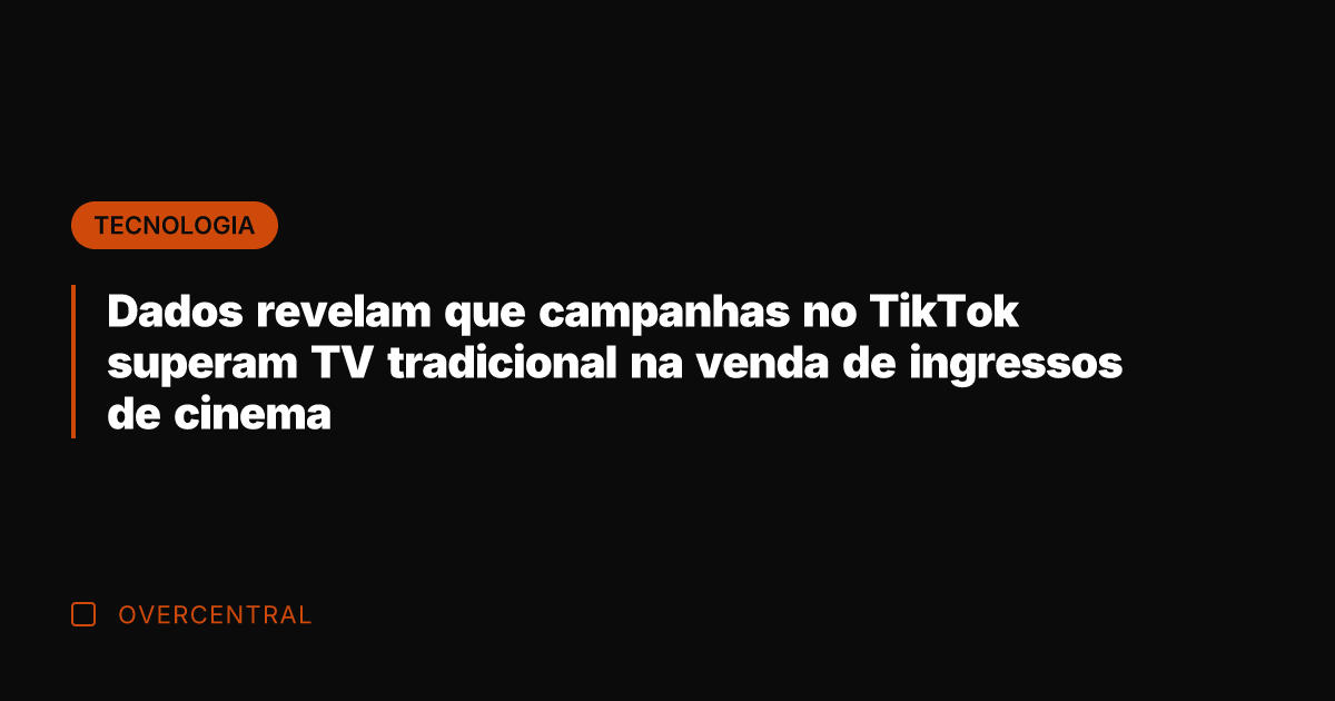 Dados revelam que campanhas no TikTok superam TV tradicional na venda de