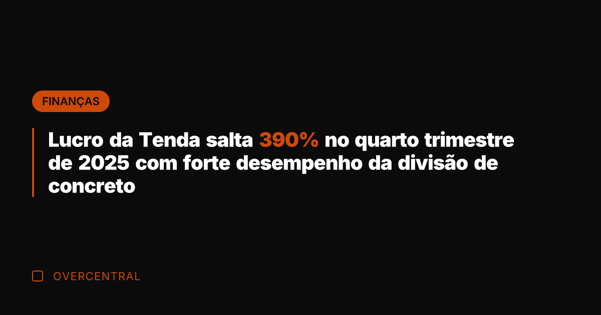 Lucro da Tenda salta 390% no quarto trimestre de 2025 com forte Lucro da Tenda salta 390% no quarto trimestre de 2025 com forte
