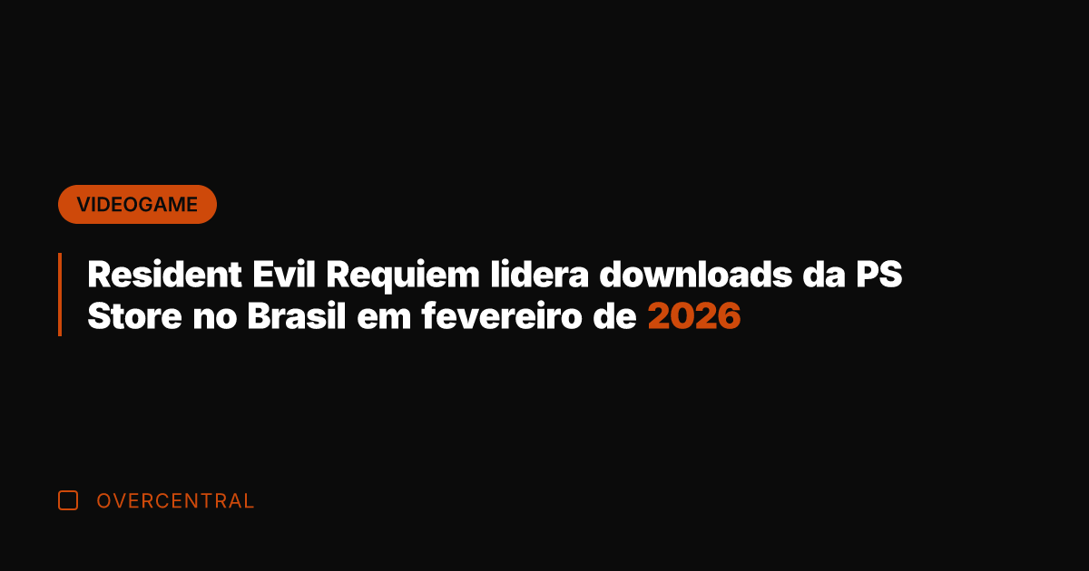 Resident Evil Requiem lidera downloads da PS Store no Brasil em fevereiro