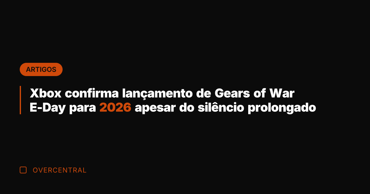 Xbox confirma lançamento de Gears of War E-Day para 2026 apesar do