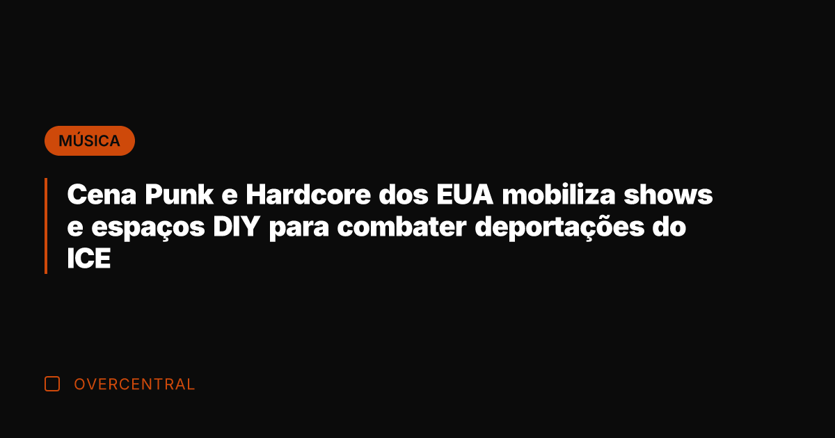 Cena Punk e Hardcore dos EUA mobiliza shows e espaços DIY para