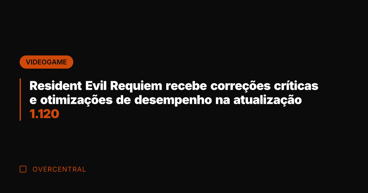 Resident Evil Requiem recebe correções críticas e otimizações de desempenho na atualização