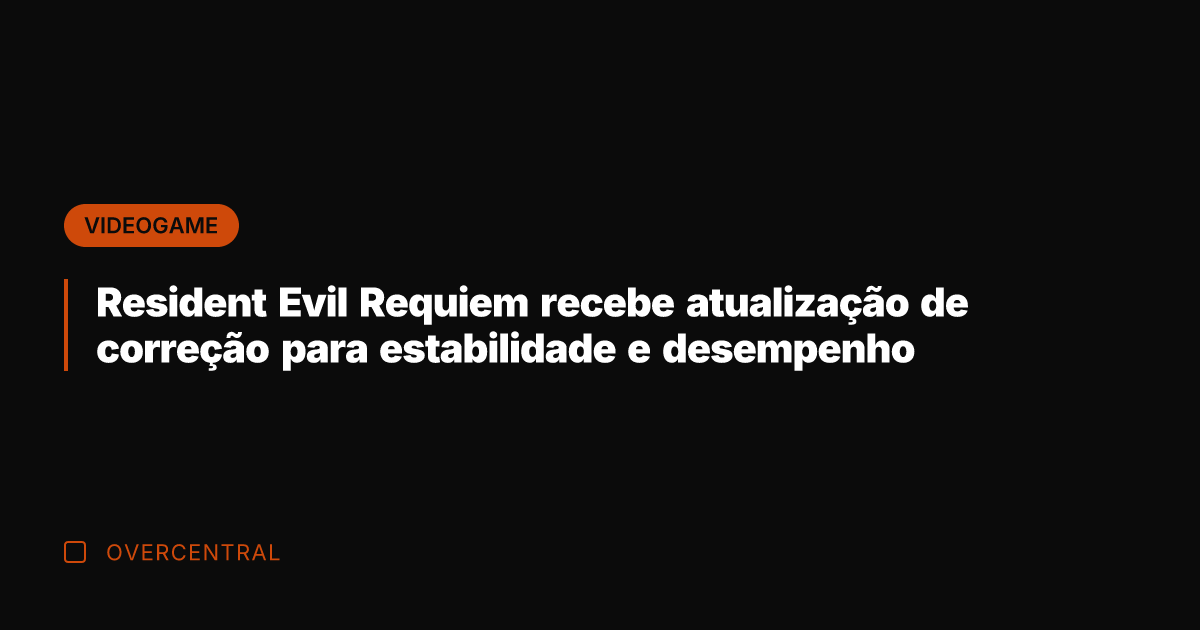 Resident Evil Requiem recebe atualização de correção para estabilidade e desempenho