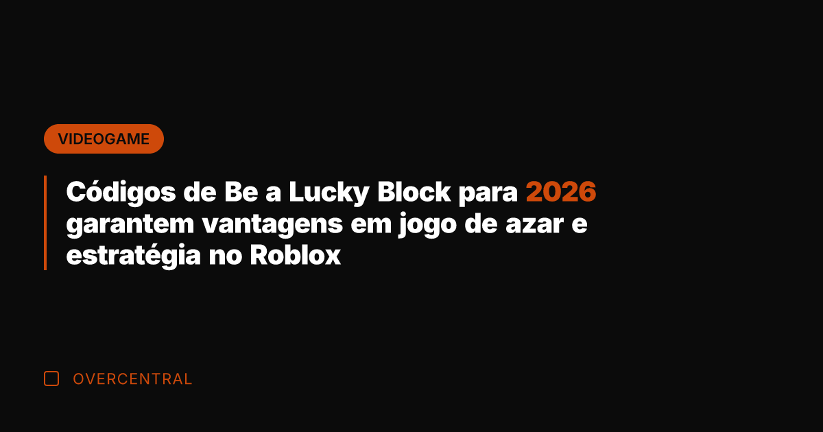 Códigos de Be a Lucky Block para 2026 garantem vantagens em jogo