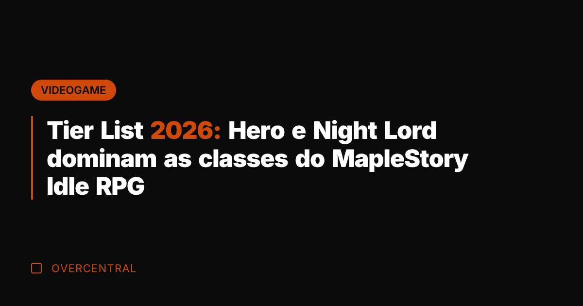 Tier List 2026: Hero e Night Lord dominam as classes do MapleStory