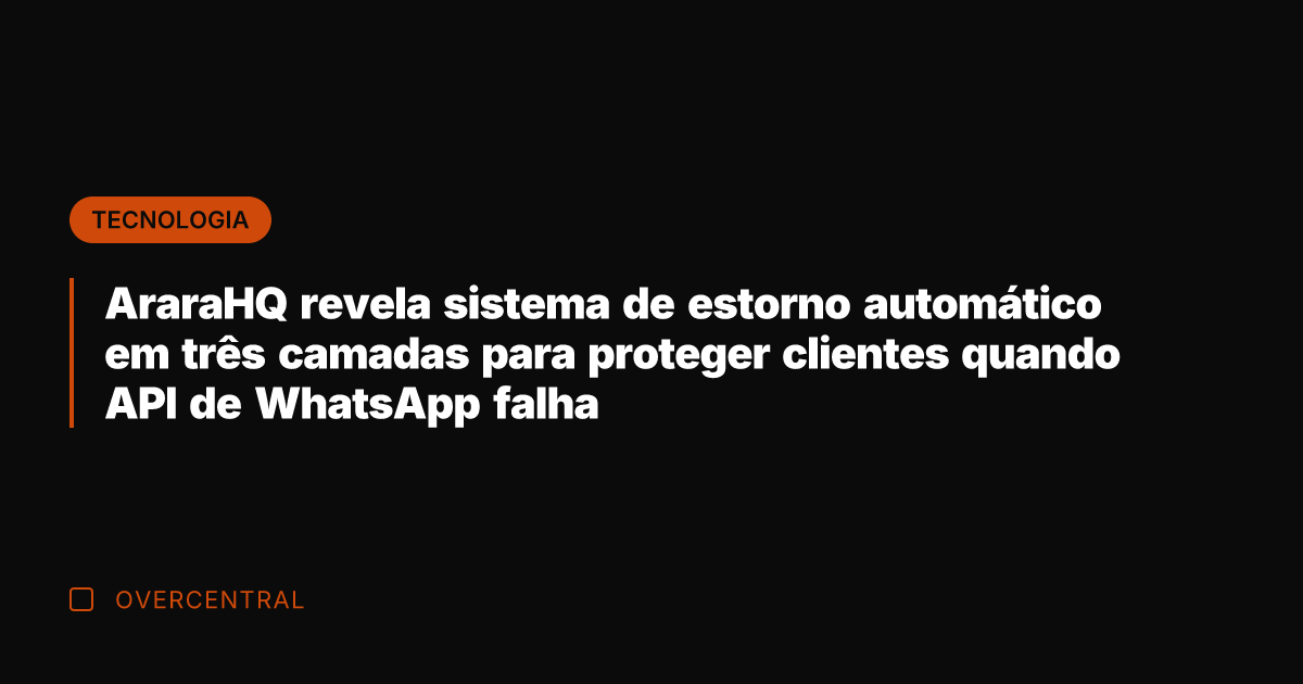 AraraHQ revela sistema de estorno automático em três camadas para proteger clientes