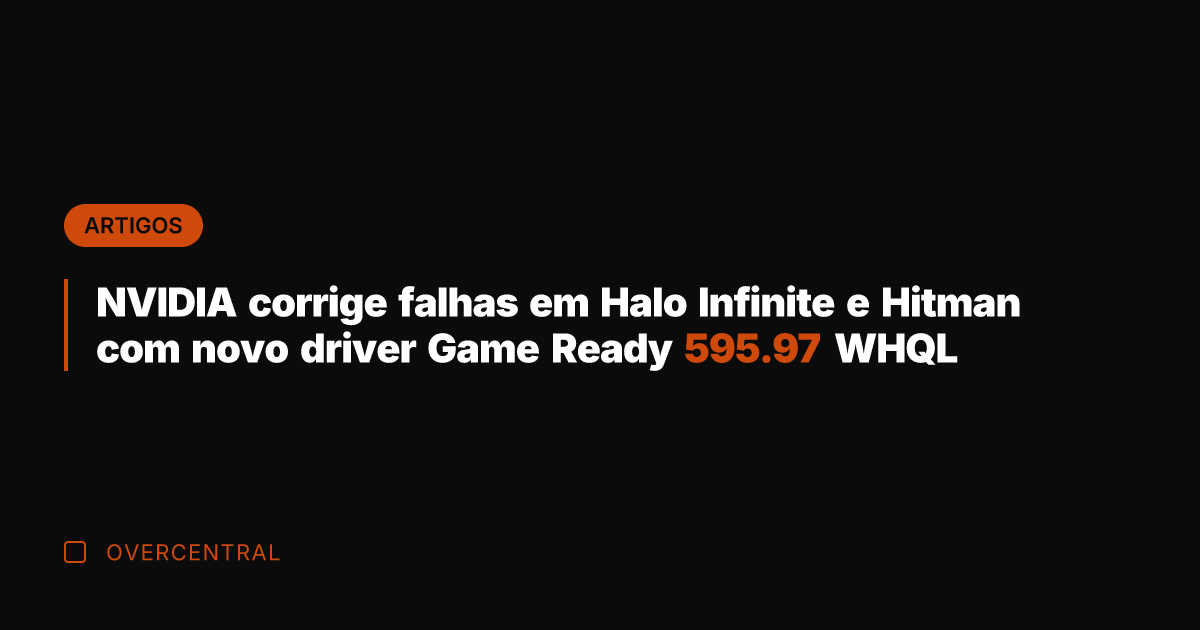 NVIDIA corrige falhas em Halo Infinite e Hitman com novo driver Game