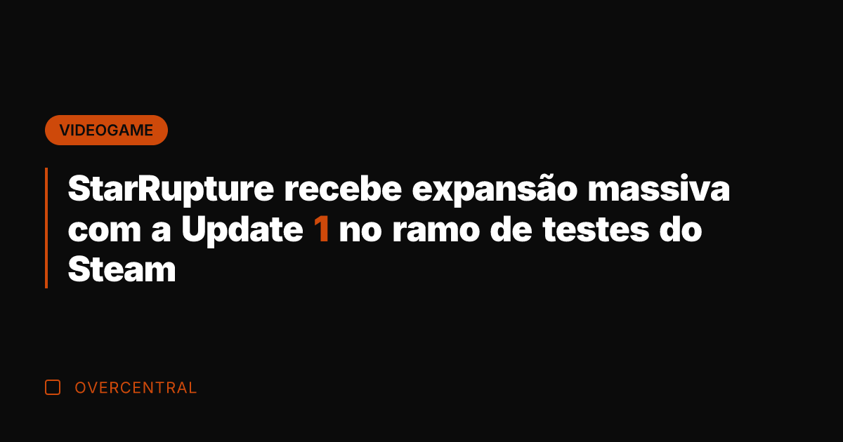 StarRupture recebe expansão massiva com a Update 1 no ramo de testes StarRupture recebe expansão massiva com a Update 1 no ramo de testes