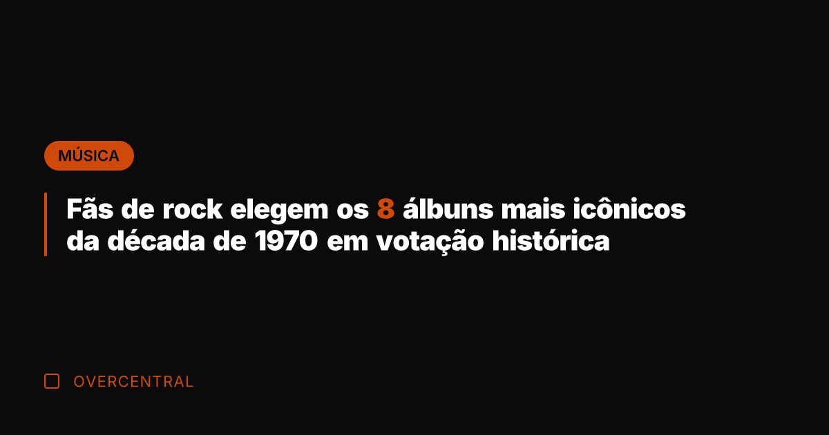 Fãs de rock elegem os 8 álbuns mais icônicos da década de