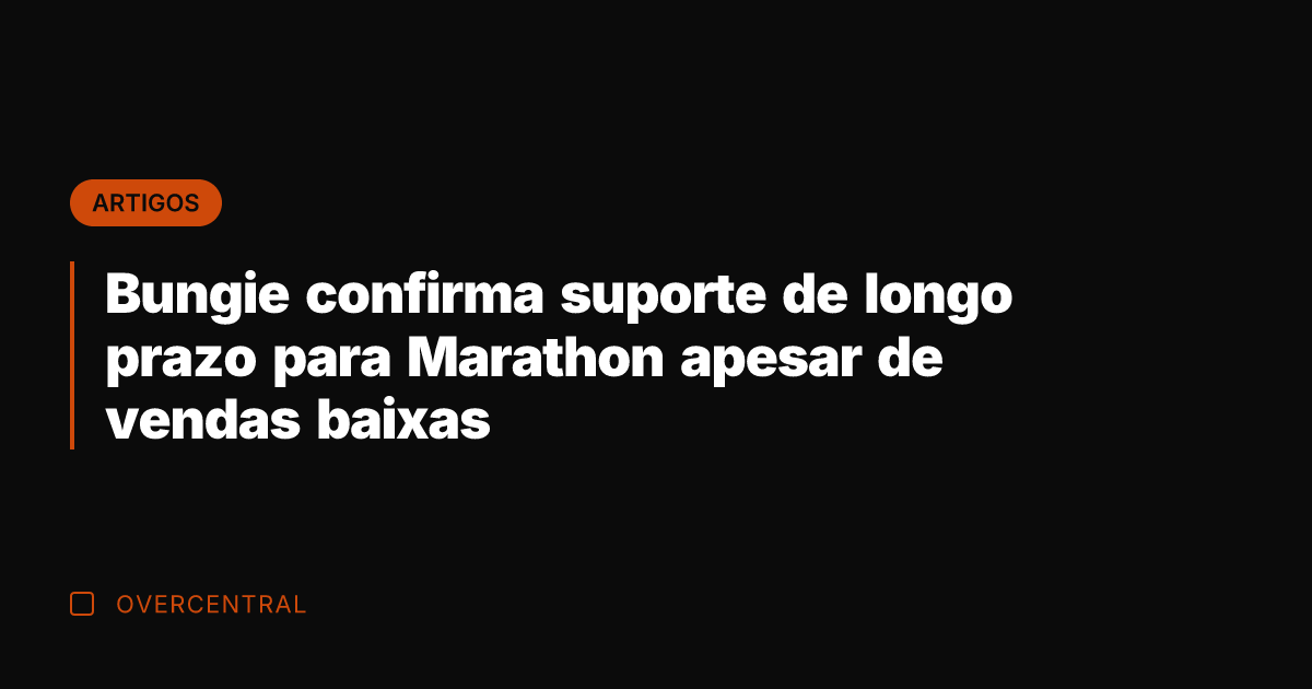 Bungie confirma suporte de longo prazo para Marathon apesar de vendas baixas