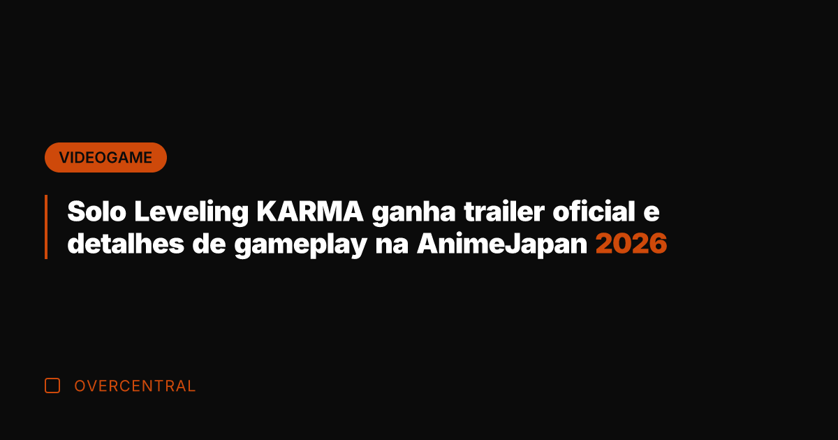 Solo Leveling KARMA ganha trailer oficial e detalhes de gameplay na AnimeJapan