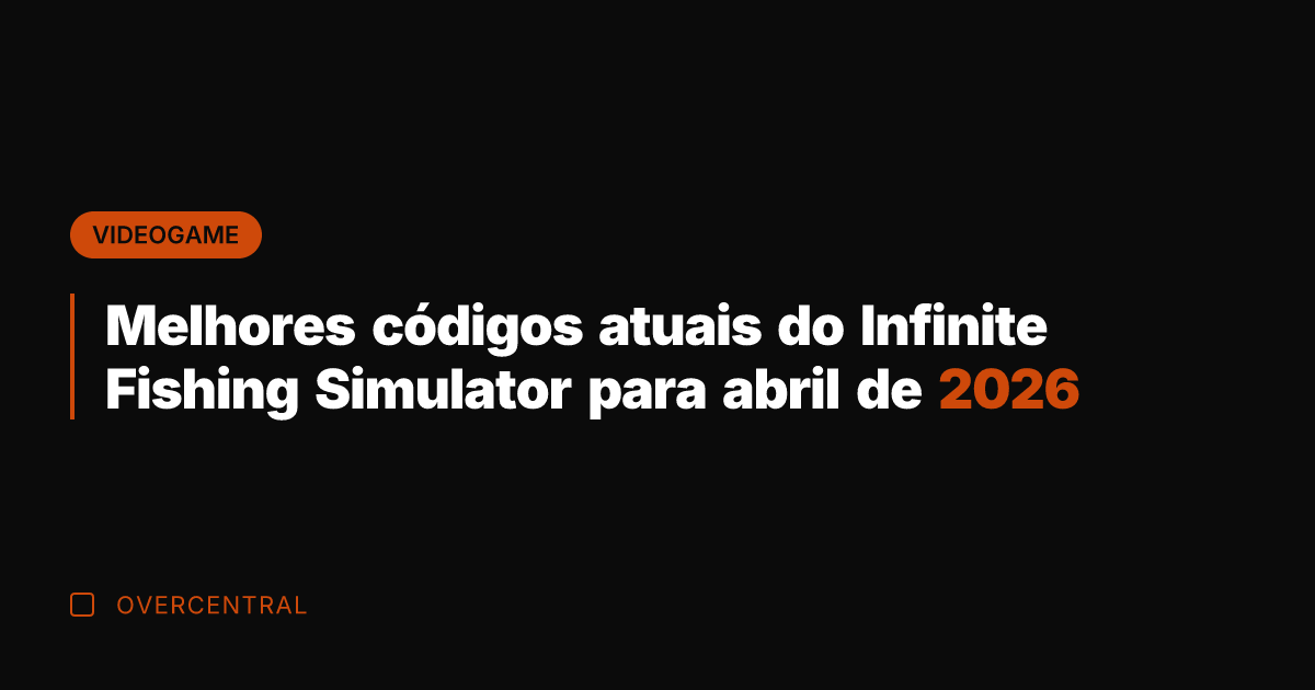 Melhores códigos atuais do Infinite Fishing Simulator para abril de 2026